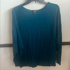 Simply Vera Vera Wang Blue Long Sleeve Blouse